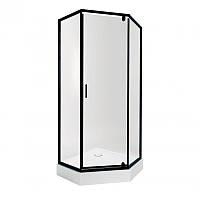 Набор Qtap душевая кабина Scorpio BLA10995-AC6 Clear 2120x900x900 мм + поддон Diamond 309912 90x90x12 см с