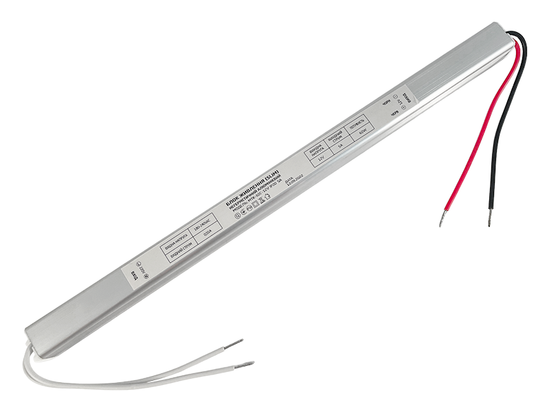Блок живлення 12В 60Вт IP20 slim