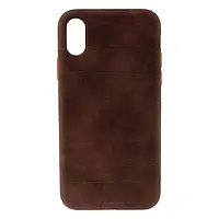 Чохол Leather Croc Case для iPhone XS/Шкіряний чохол айфон XS/хс