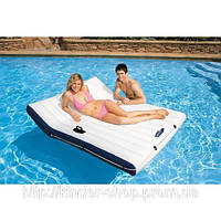 Надувний матрац двомісний Dual Reclіner Lounge Intex (58865) КИЇВ