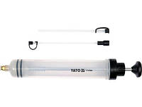 Шприц ручной для масла откачки технической жидкости YATO : 500 мл YT-07084