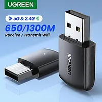 USB-адаптер Wi-Fi UGREEN AC650 для настольных ПК 5G 2.4G Dual Band WiFi Dongle Mini Wireless USB Computer