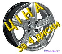 Диски легкосплавные на Ланос (Титаны). ZW-610 HS R13*5.5J PCD4*100 ET35 DIA 67.1. Наложка. Без предоплат.