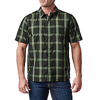 Рубашка тактическая 5.11 Tactical Nate Short Sleeve Shirt Black Plaid L