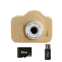 Детский фотоаппарат Infinity Kids camera HD1080P 32GB Yellow