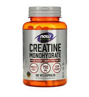 Креатин моногидрат Creatine Monohydrate 750 мг Now Foods 120 капсул