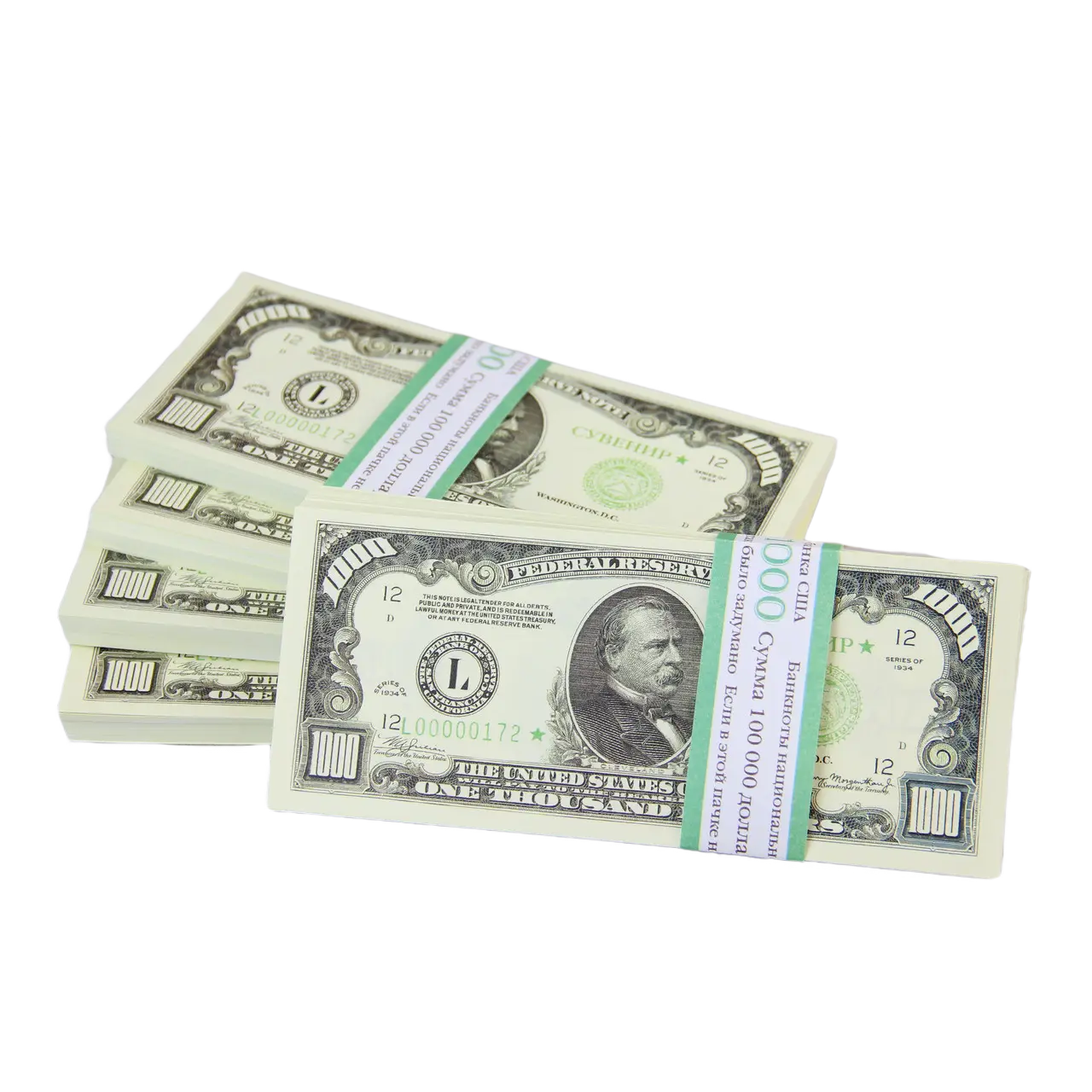 Сувенірні гроші 1000 доларів, фото 1