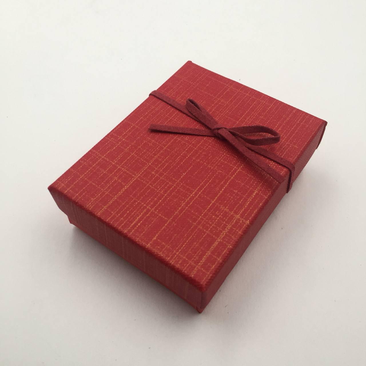 Коробочка 39982 червона для набору розмір 9х7 см