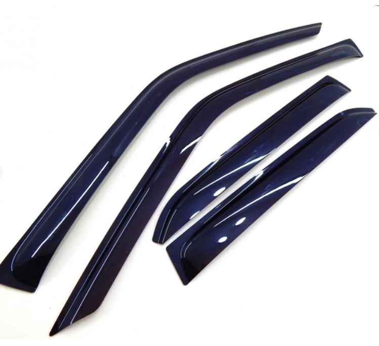 Вітровики ANV Chery Amulet Амулет 2003-2010 ДК1050Т 4 шт./1уп на скотчі Дефлектори Чорний (KG-10056), фото 1