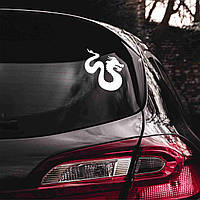 Наклейка вінілова декоративна на автомобіль "Дракон" (колір плівки на вибір клієнта) з оракалу