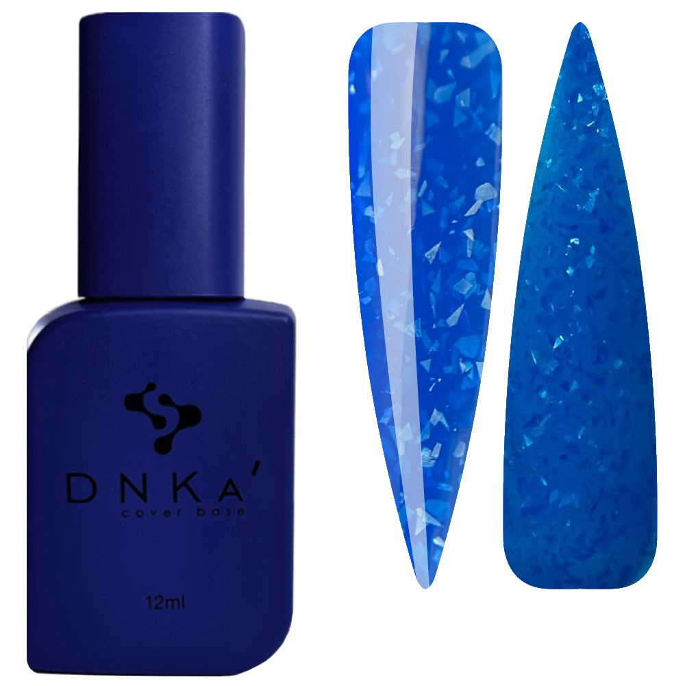 Кольорова база, що камуфлює, DNKa Cover Base, 12 мл №0078 Azure Електрик з поталлю
