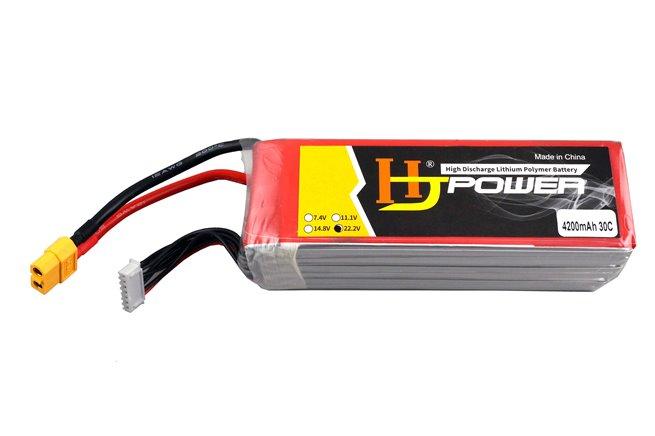 Акумулятор 4200mAh 4545135 22.2V 6S високострумовий 30C для квадрокоптерів, дронів, радіокерованих моделей