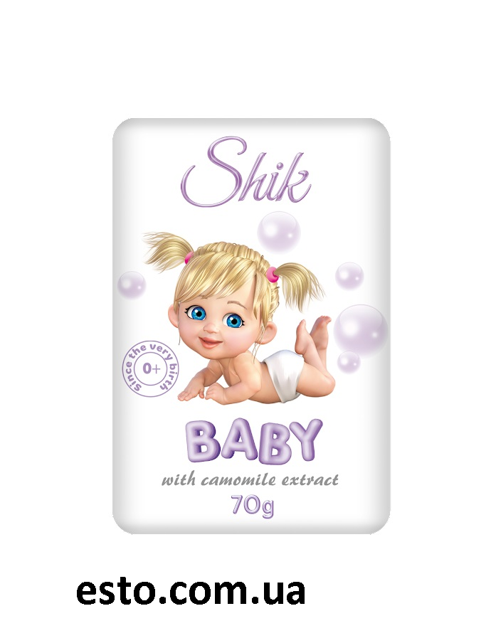 Мыло детское Shik с первых дней жизни с экстрактом ромашки 70 г - фото 1 - id-p1675646358