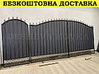 Ворота ковані з профнастилом, фото 6