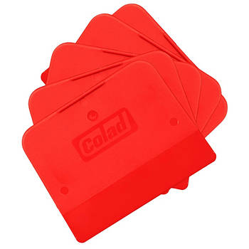 Пластикові шпателя Colad (12x9 см - 5 шт) червоні