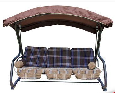 Садова гойдалка Vitan Христина 175х218х138 см коричнева карта з посиленим каркасом, фото 1