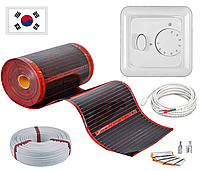 2.5м2. Комплект інфрачервоної плівки "RexVa" (Корея) з терморегулятором ECOSET N-COMFORT TR