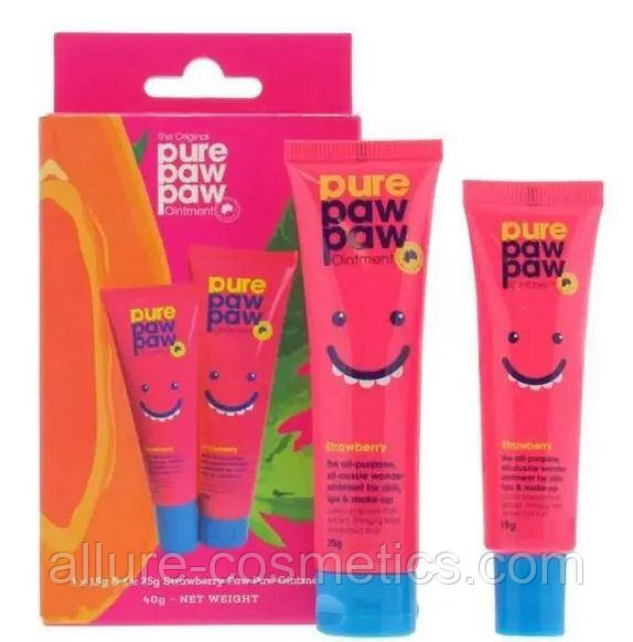 Набір Бальзамів для губ Pure Paw Paw Полуниця "Strawberry" Duo 15+25г