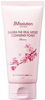 Пенка для умывания JMsolution Sakura The Real Moist Cleansing Foam с экстрактом сакуры 120 мл