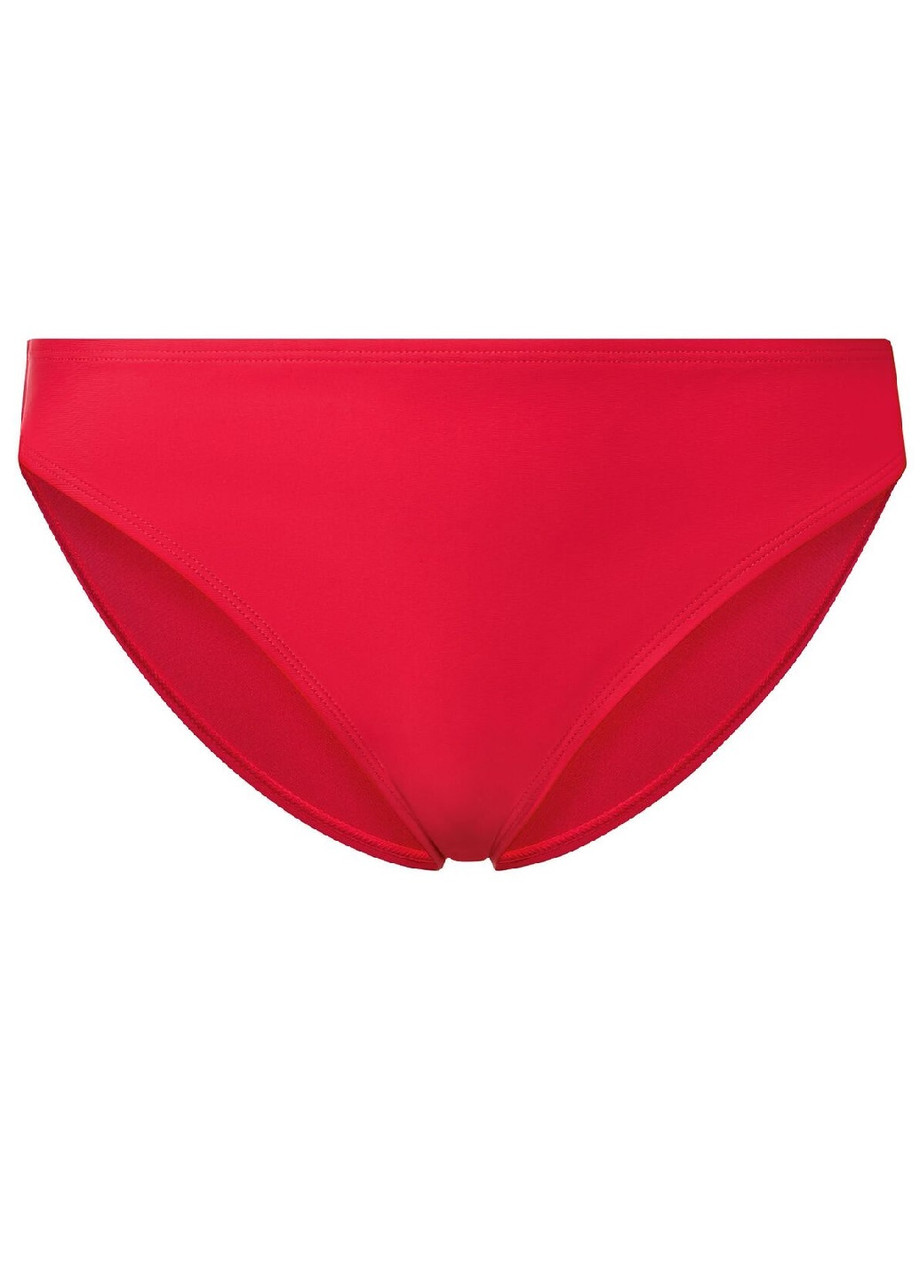 Купальні пляжні плавки дівчатам однотонні червоні