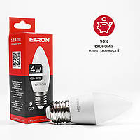 Светодиодная LED лампа ETRON 4W C37 4200K 220V E27 дневной свет