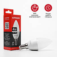 Светодиодная LED лампа ETRON 4W C37 4200K 220V E14 дневной свет