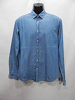 Мужская джинсовая рубашка с длинным рукавом Watsons р.40 018ДРБУ (только в указанном размере, только 1 шт)
