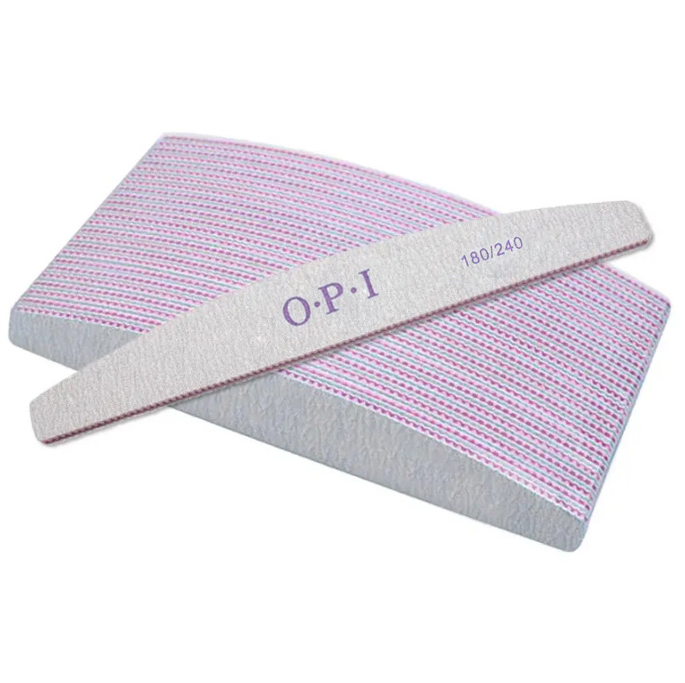 Пилочки для нігтів OPI 180/240, місяць (25 шт.), фото 1