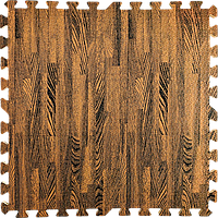 Пол пазл - модульное напольное покрытие 600x600x10мм коричневое дерево (МР6) SW-00000204