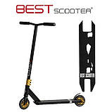 Самокат трюковий Best Scooter N-01801 HIC + Пегі 2 шт Чорний, фото 11