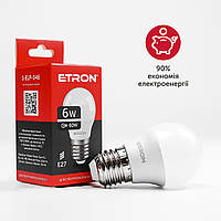 Светодиодная LED лампа ETRON 6W G45 4200K 220V E27 дневной свет