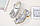 Дитячі нарядні карнавальні туфлі на дівчинку на підборах Бантик р.27 (17,5), 28 (18 см) сріблясті, фото 5