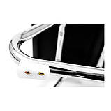 Крісло Балі ЦФ на полоз`ях – комплектація СF Хром – чорний шкірзамінник, фото 8