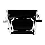 Крісло Балі ЦФ на полоз`ях – комплектація СF Хром – чорний шкірзамінник, фото 9