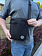 Чорна барсетка Stone Island / Чоловіча спортивна сумка через плече Стон Айленд / Сумка Stone Island, фото 2