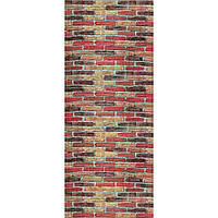 3Д-панели в рулоне самоклейка Красноватый кирпич Текстура мягкие панели для стен Рулон 700мм*3,08м*3мм