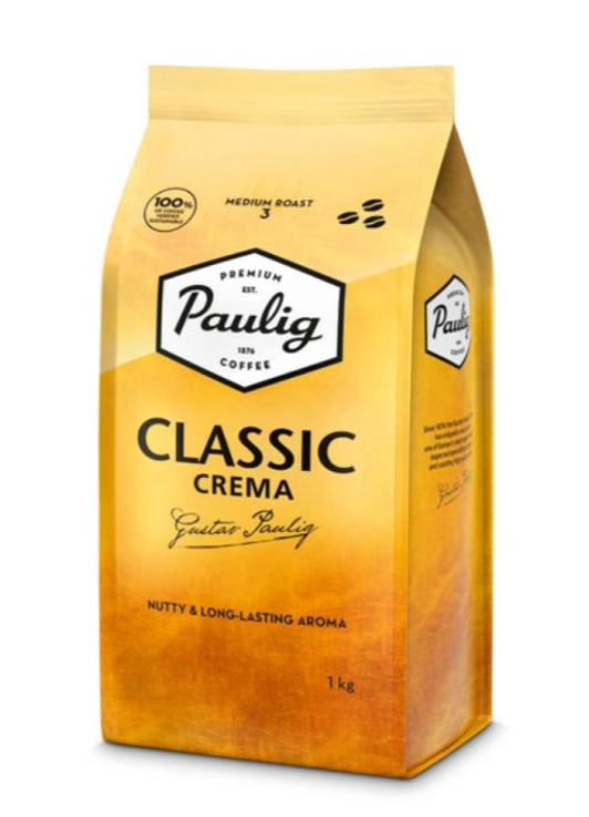 Кава Paulig Classic Crema в зернах 1 кг