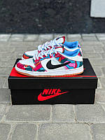 Мужские кроссовки Nike SB Dunk Low Pro Parra Abstract Art (разноцветные) красивые яркие цветные кеды art0421 44