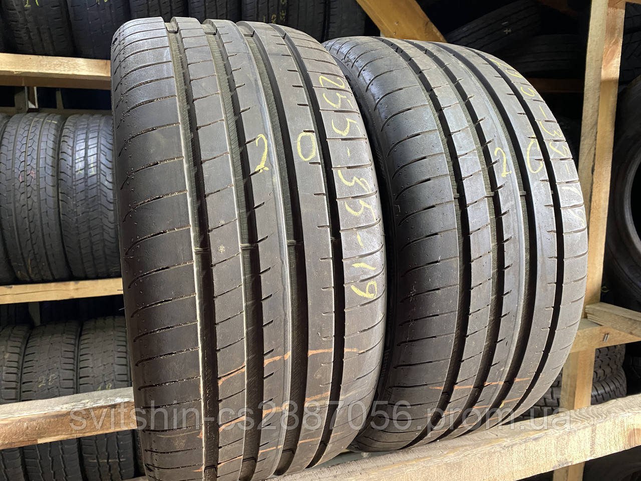 Літня пара 255/35R19 Goodyear Eagle F1 7мм 2020рік