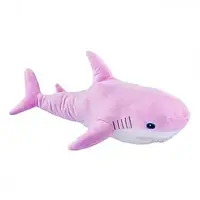 Плюшевая детская игрушка Aкула IKEA 140см, забавная мягкая подушка-обнимашка, Розовая
