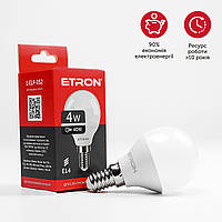 Светодиодная LED лампа ETRON 4W G45 4200K 220V E14 дневной свет