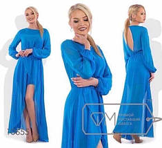 Весняний стильний шифон довгі рукави міні розміри норма, фото 4