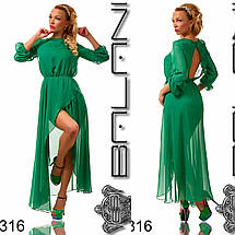 Весняний стильний шифон довгі рукави міні розміри норма, фото 2