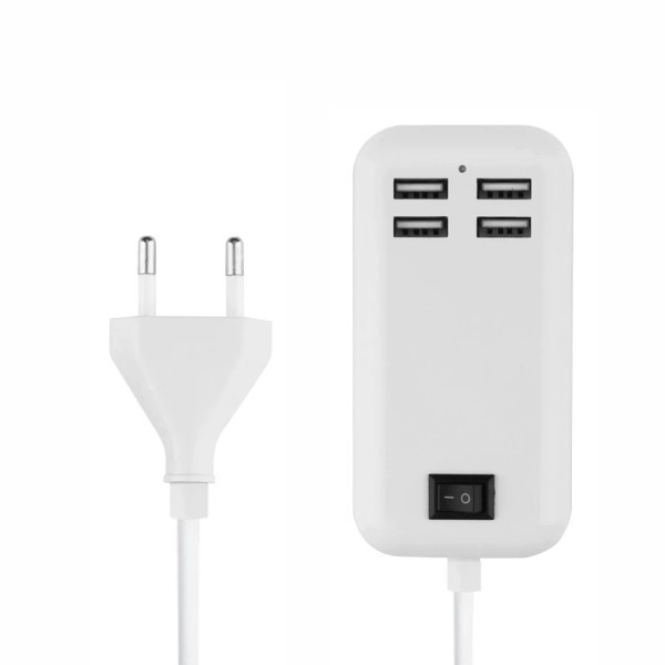 СЗП HUB на 4 USB 1.5m/15W