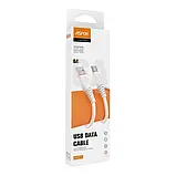 USB кабель Aspor A127 Type-C Quick Charge 6A/1м- білий, фото 3