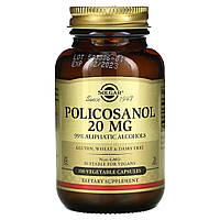Поликосанол Solgar (Policosanol) 20 мг 100 вегетарианских капсул