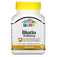 Биотин 21st Century (Biotin) 10000 мкг 120 таблеток