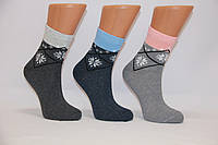 Жіночі шкарпетки середні стрейчеві п/е НЛ 23-25 JLE28-зірочки