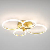 Люстра світлодіодна золото з пультом, що димується 2800-7000 К + нічник, 52W*2