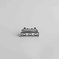 Значок Киевская крепость Dobroznak Достопримечательности Киева с никелевым покрытием